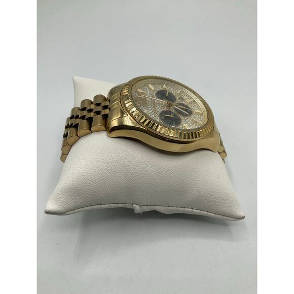 Michael Kors Gold Pave Lexington Watch, about 44mm - Picture 2 of 8